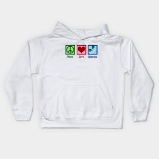 Peace Love Haircuts Kids Hoodie